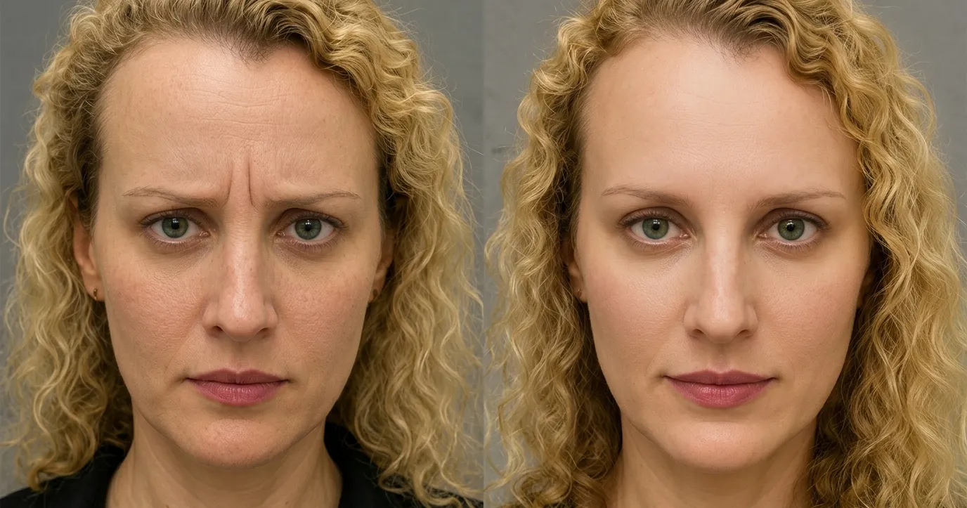 Botox treatment in a London aesthetic clinic to reduce wrinkles and achieve a smoother appearance