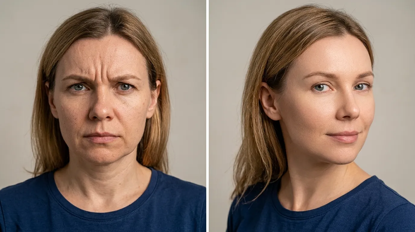Forehead Botox treatment in a London clinic to reduce lines and smooth expression wrinkles
