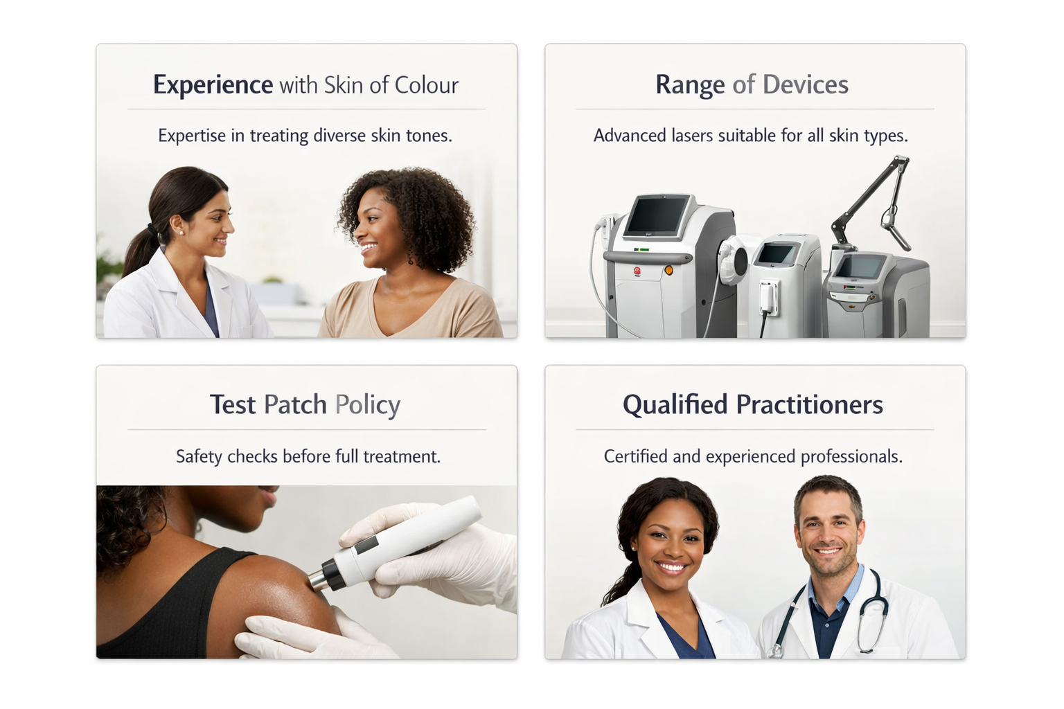 Key criteria for choosing a laser clinic experienced in treating dark skin tones